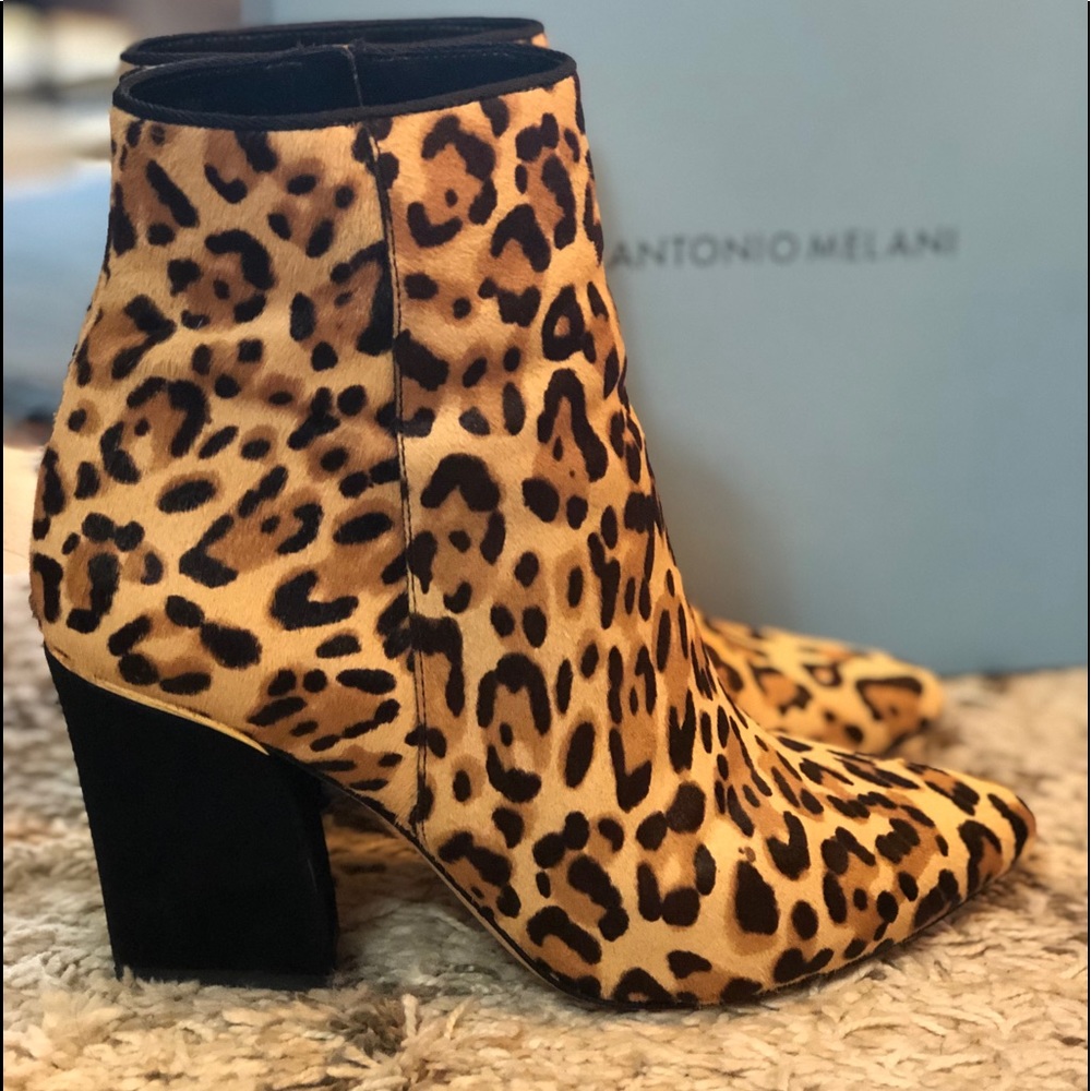 Antonio Melani Leopard Print Booties